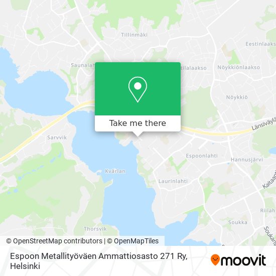 Espoon Metallityöväen Ammattiosasto 271 Ry map
