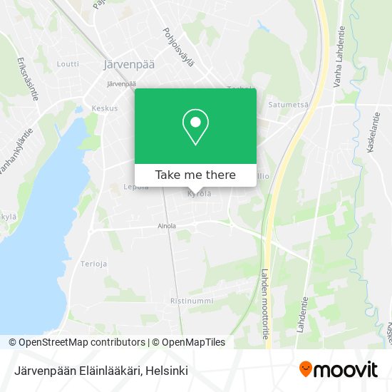 Järvenpään Eläinlääkäri map