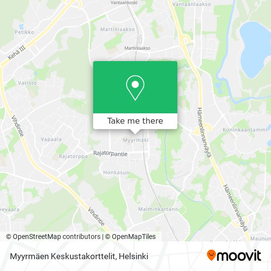 Myyrmäen Keskustakorttelit map