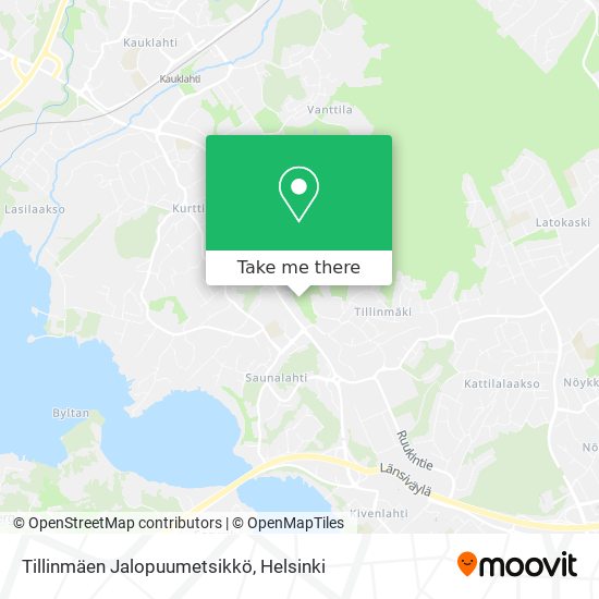 Tillinmäen Jalopuumetsikkö map