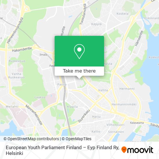 European Youth Parliament Finland – Eyp Finland Ry map