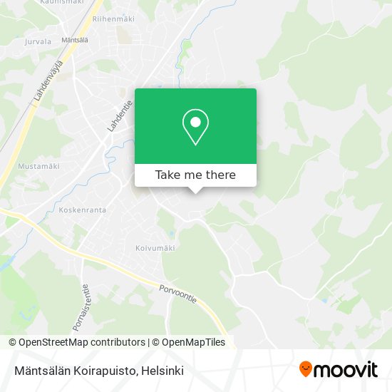 Mäntsälän Koirapuisto map