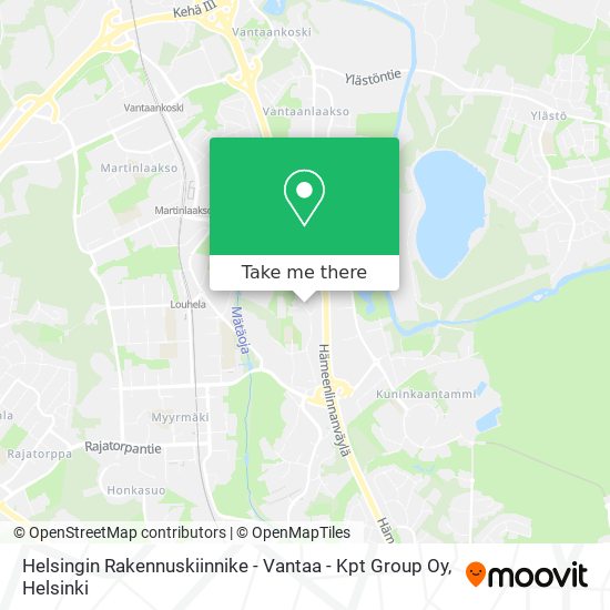 Helsingin Rakennuskiinnike - Vantaa - Kpt Group Oy map