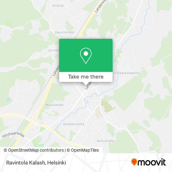Ravintola Kalash map
