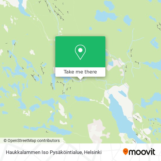 Haukkalammen Iso Pysäköintialue map