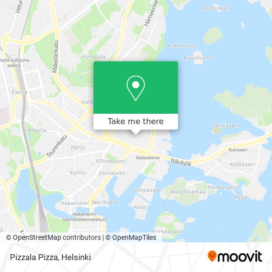Pizzala Pizza map