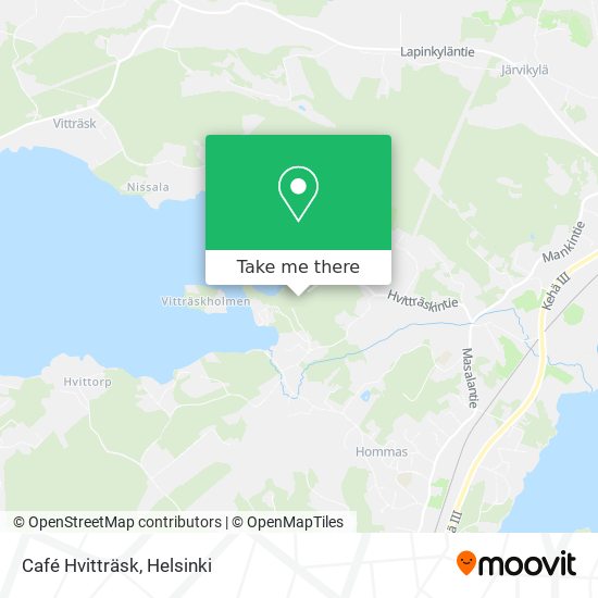 Café Hvitträsk map