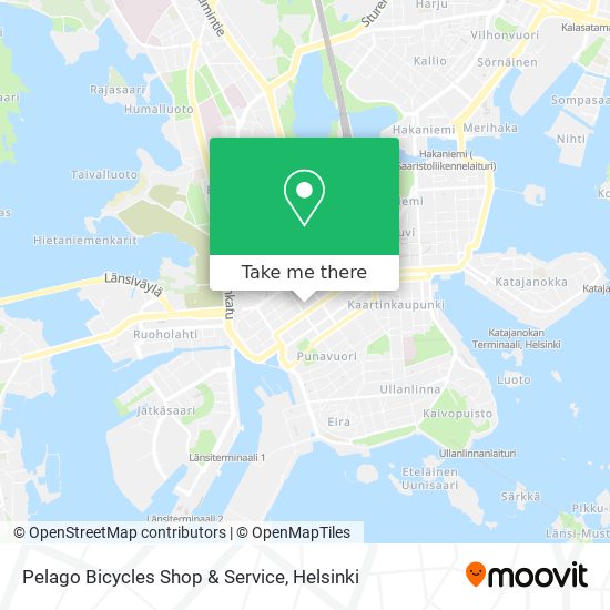 Pelago Bicycles Shop & Service map