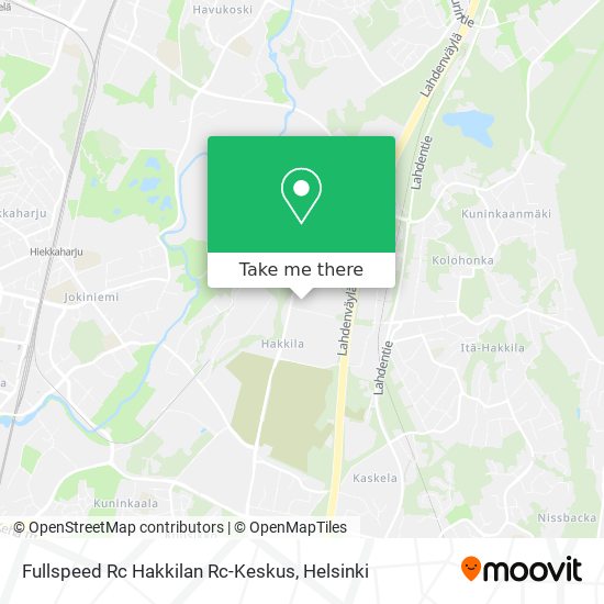 Fullspeed Rc Hakkilan Rc-Keskus map