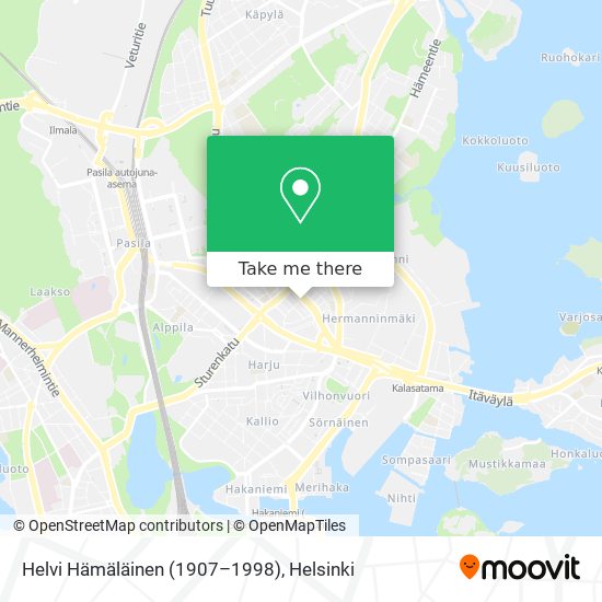 Helvi Hämäläinen (1907–1998) map