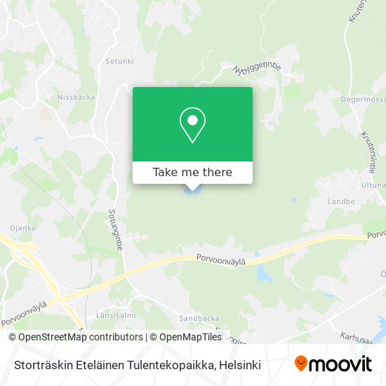 Storträskin Eteläinen Tulentekopaikka map