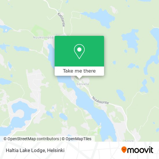 Haltia Lake Lodge map
