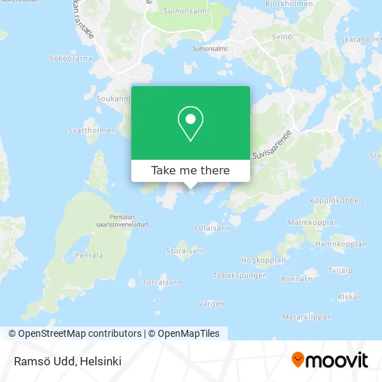 Ramsö Udd map