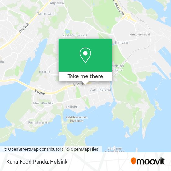 Kung Food Panda map