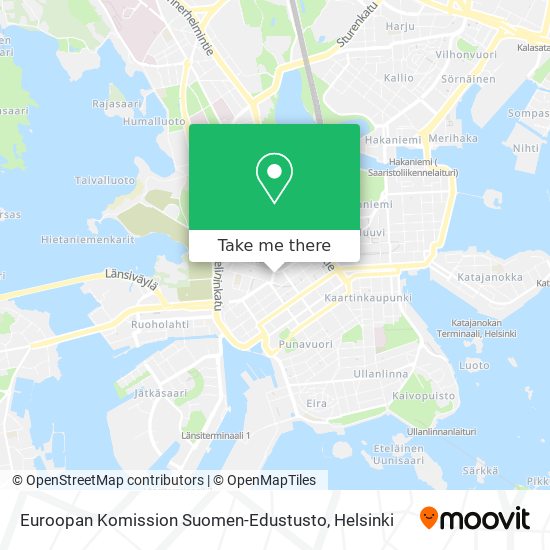 Euroopan Komission Suomen-Edustusto map