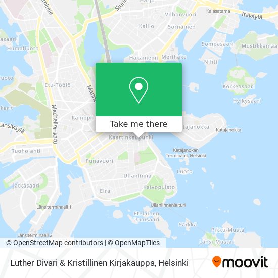 Luther Divari & Kristillinen Kirjakauppa map