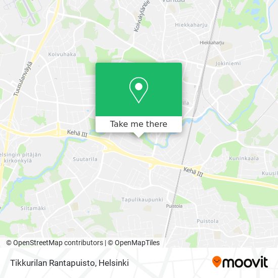 Tikkurilan Rantapuisto map