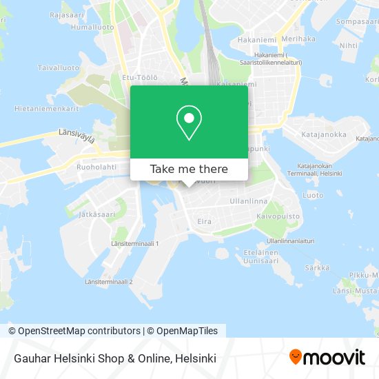 Gauhar Helsinki Shop & Online map