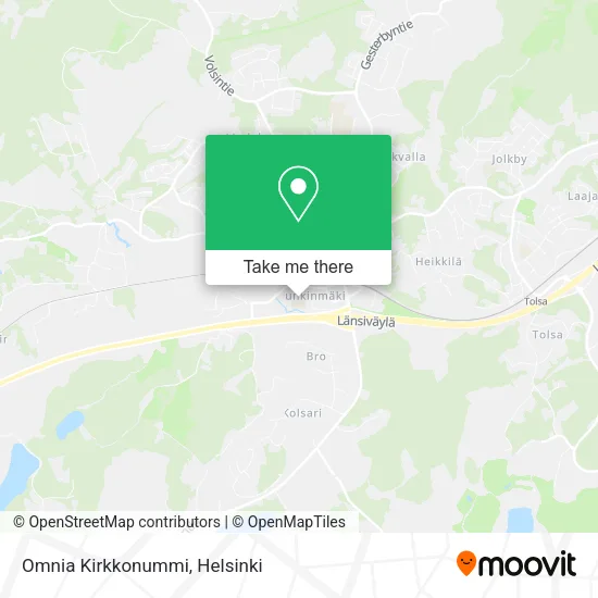 Omnia Kirkkonummi map