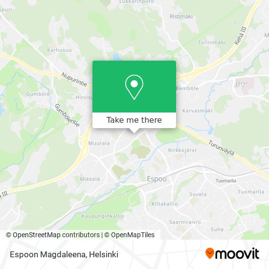 Espoon Magdaleena map