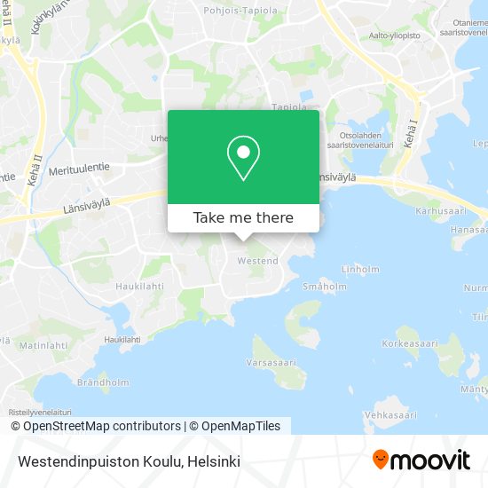 Westendinpuiston Koulu map