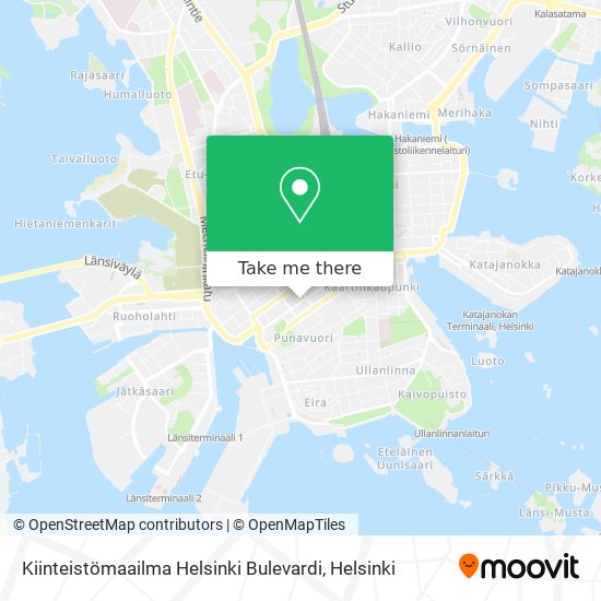 Kiinteistömaailma Helsinki Bulevardi map