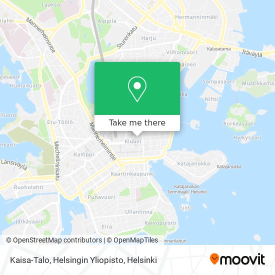 Kaisa-Talo, Helsingin Yliopisto map
