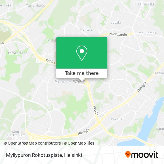 Myllypuron Rokotuspiste map