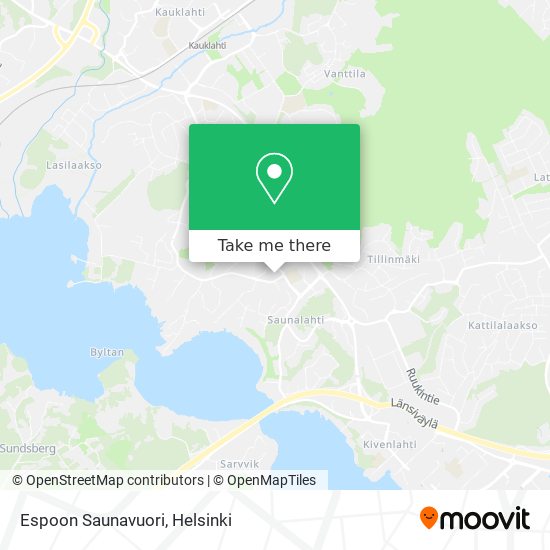 Espoon Saunavuori map