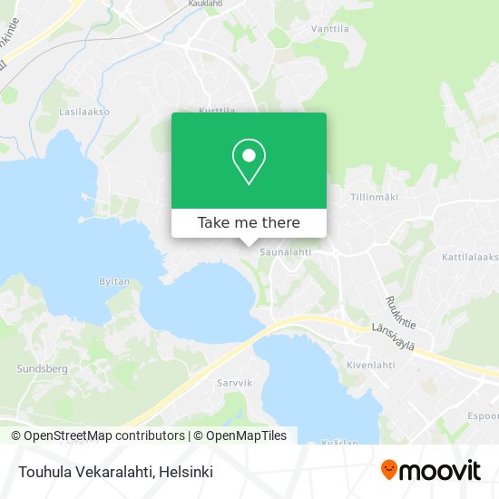 Touhula Vekaralahti map