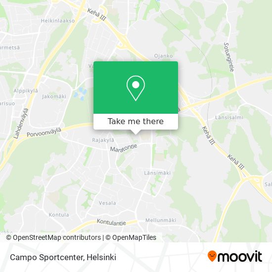 Campo Sportcenter map