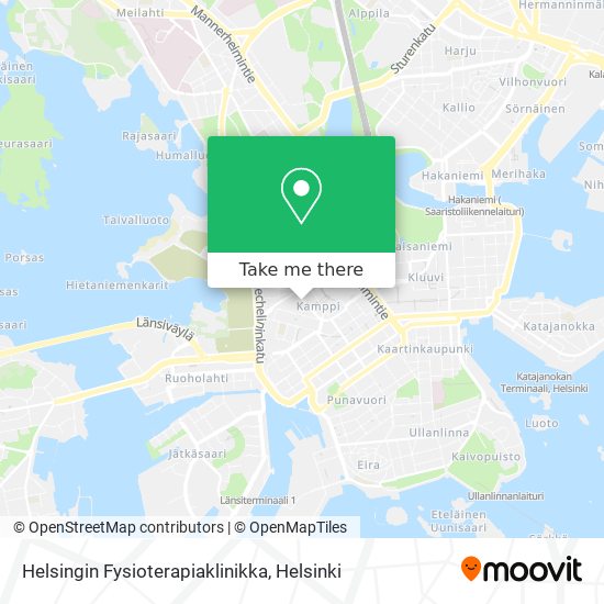 Helsingin Fysioterapiaklinikka map