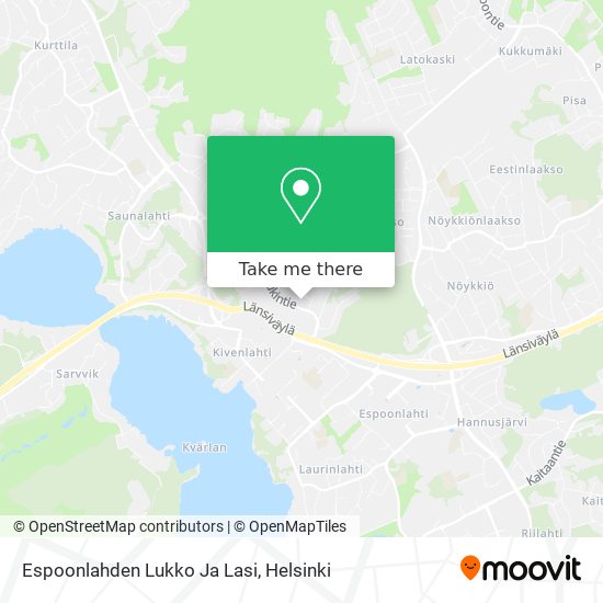 Espoonlahden Lukko Ja Lasi map