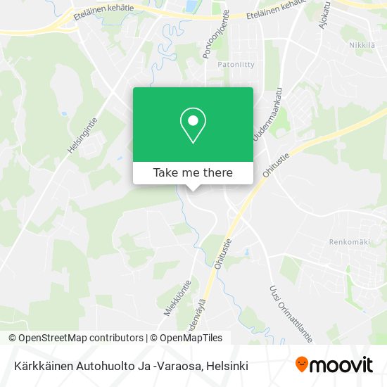 Kärkkäinen Autohuolto Ja -Varaosa map