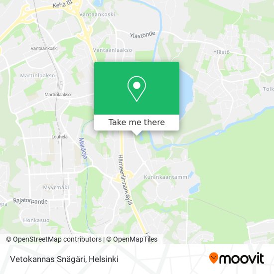 Vetokannas Snägäri map