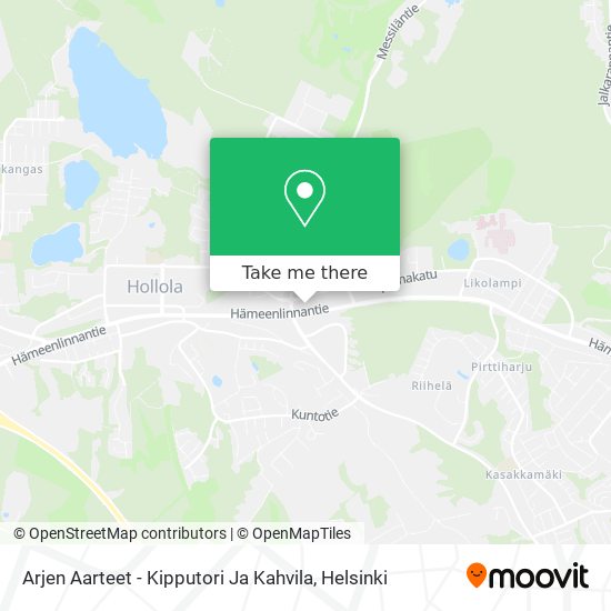Arjen Aarteet - Kipputori Ja Kahvila map