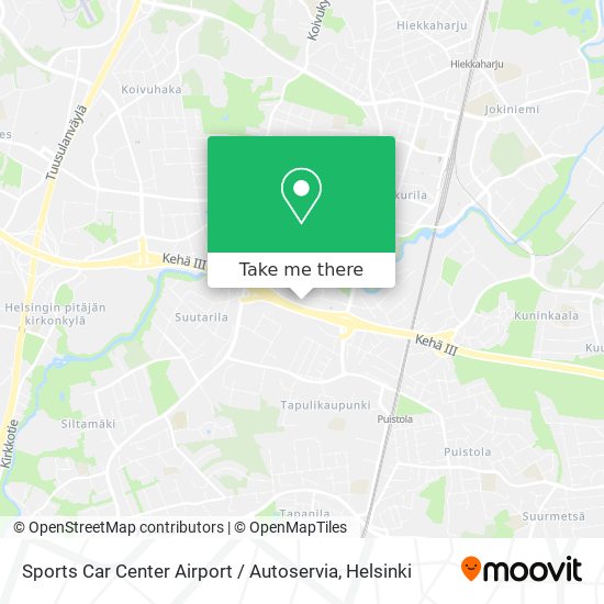 Sports Car Center Airport / Autoservia map