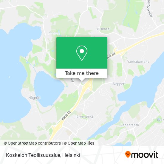 Koskelon Teollisuusalue map