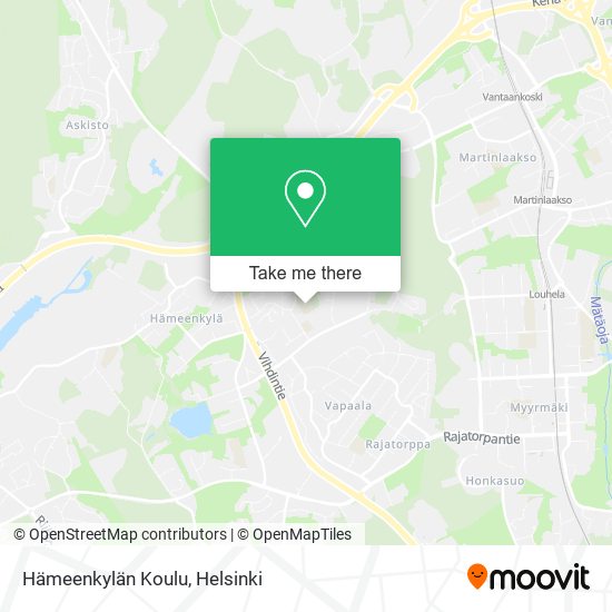 Hämeenkylän Koulu map