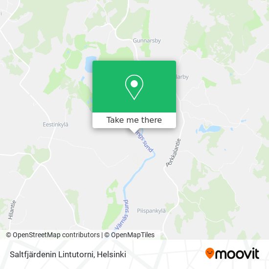 Saltfjärdenin Lintutorni map