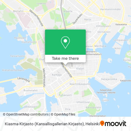 Kiasma-Kirjasto (Kansallisgallerian Kirjasto) map