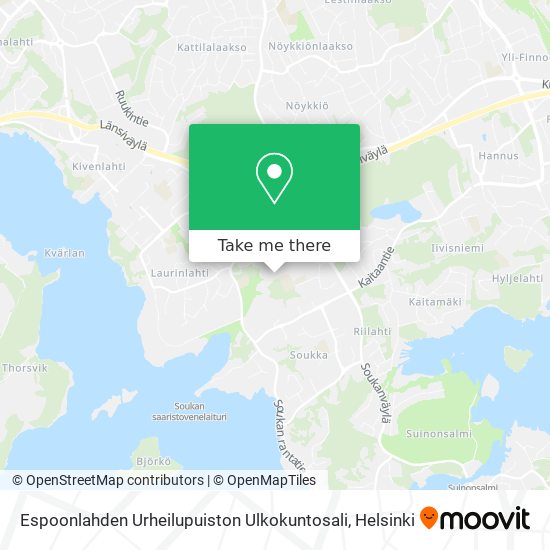 Espoonlahden Urheilupuiston Ulkokuntosali map