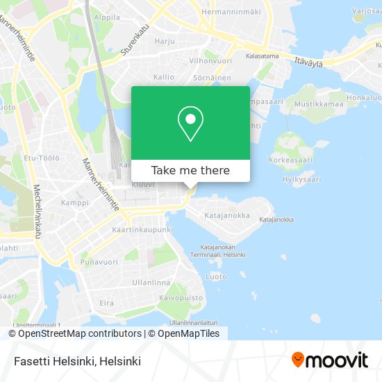 Fasetti Helsinki map