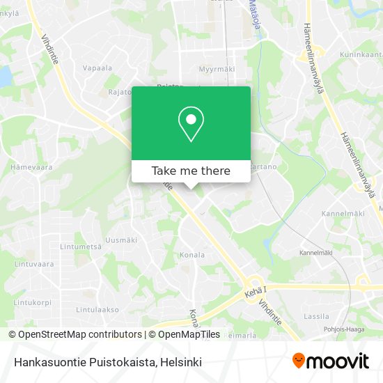 Hankasuontie Puistokaista map