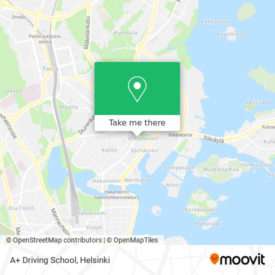 A+ Driving School map