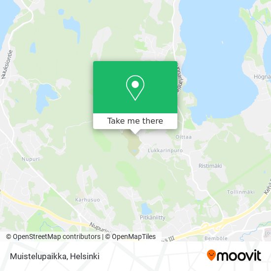 Muistelupaikka map