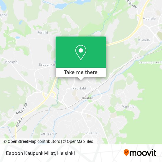 Espoon Kaupunkivillat map