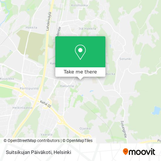 Suitsikujan Päiväkoti map