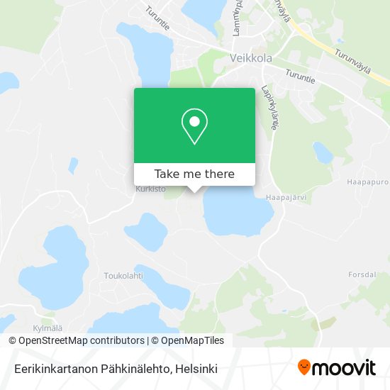 Eerikinkartanon Pähkinälehto map