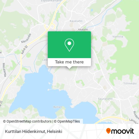 Kurttilan Hiidenkirnut map